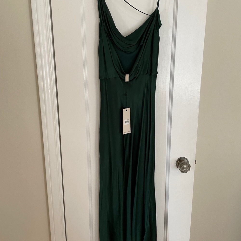 Bec + Bridge Silky Emerald Dress - Picture 3 of 4